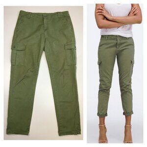 AG ADRIANO GOLDSCHMIED Cargo Pockets Green The Pepper Utility Trouser Jeans